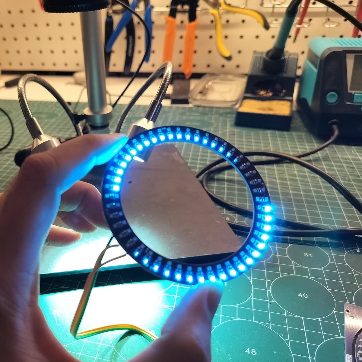 NeoRing dual-ring LED board hero shot